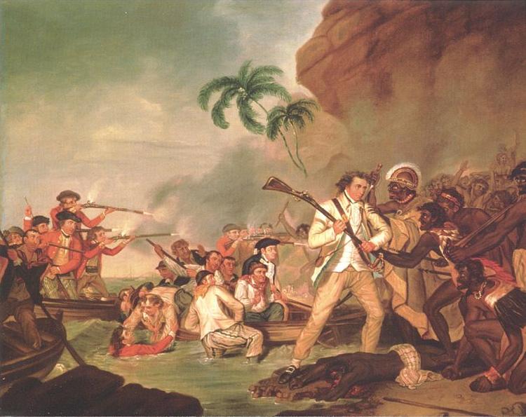 George Carter Death of Captain James Cook oil painting image